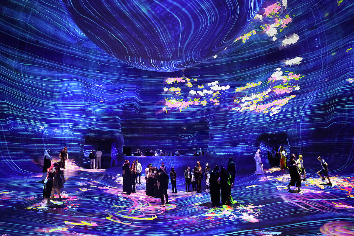 A 6,000-drone show and multi-sensory experience took visitors on a transformative journey, blending art, and technology to create a dynamic atmosphere at the opening of teamLab Phenomena Abu Dhabi on Thursday night (April 17, 2025).