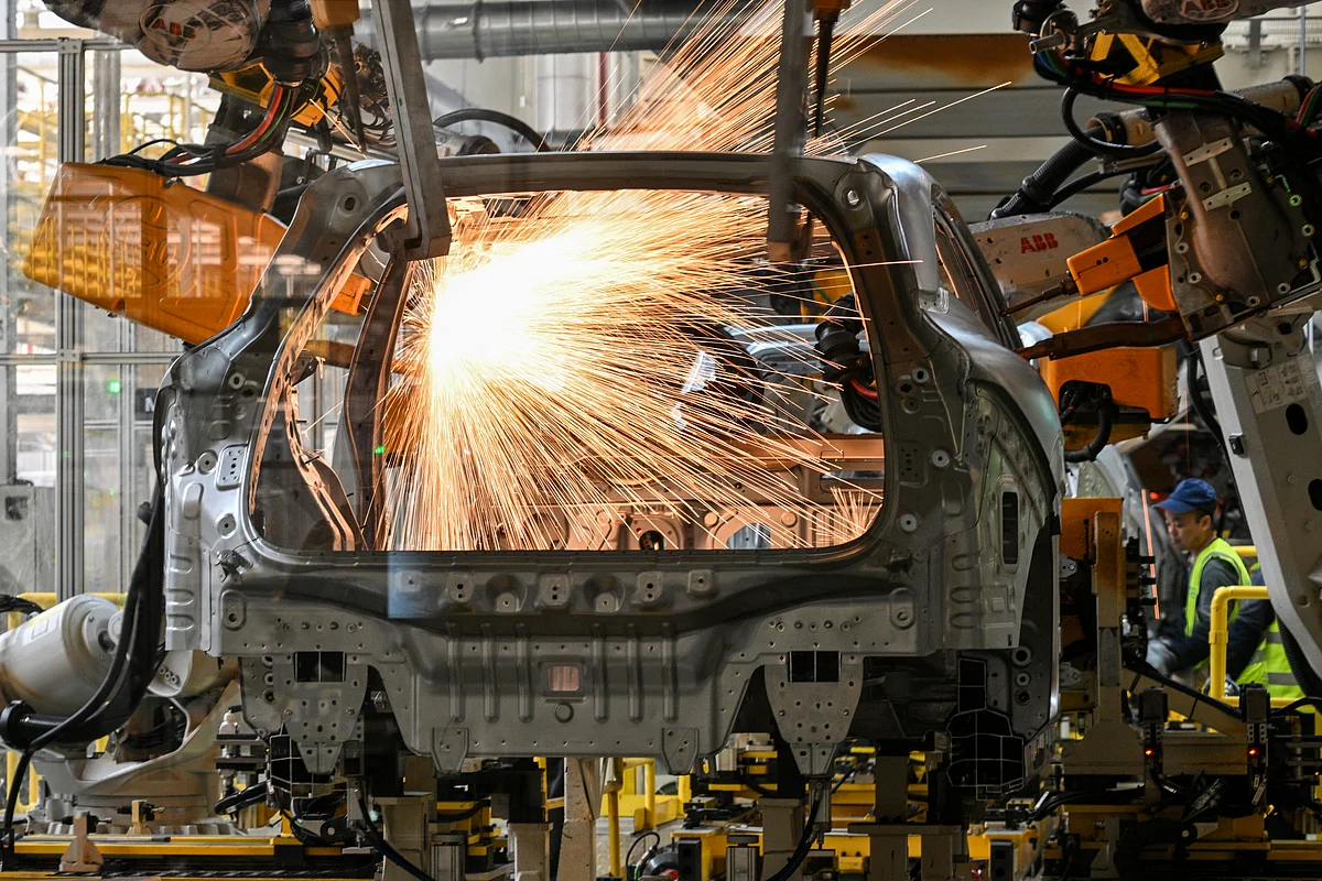 A car factory in China's eastern Zhejiang Province. Abu Dhabi plans to join the car manufacturing industry over the coming years.