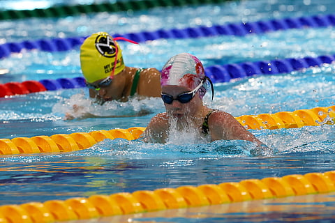 Swimmers dive into action as the Dubai International Aquatics Championships kick off at the Hamdan Sports Complex.