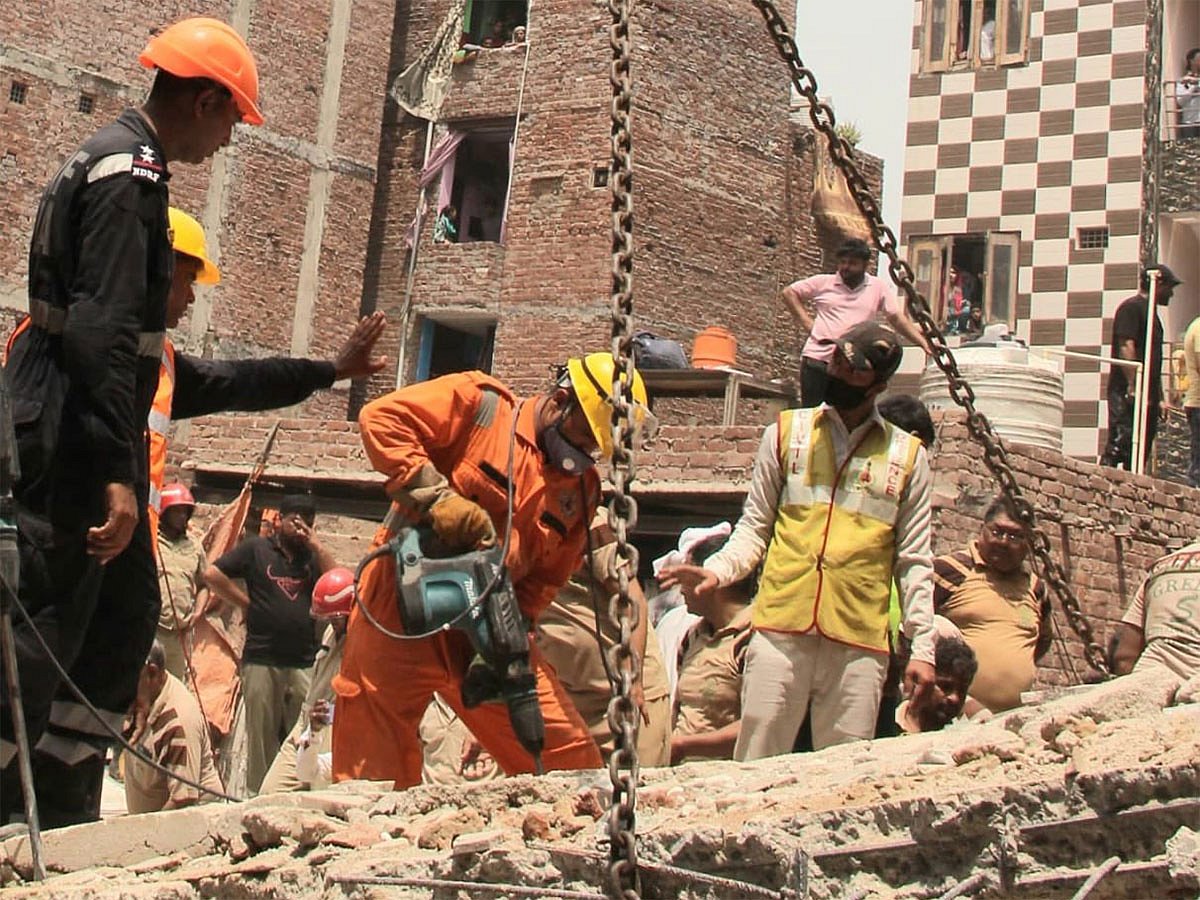 The cause of the collapse was not immediately known