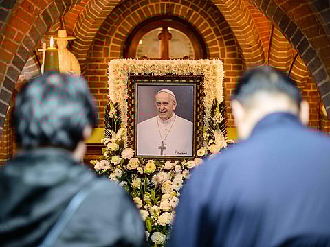 Pope Francis died of a stroke.