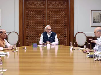 Indian Prime Minister Narendra Modi chairs meeting of Cabinet Committee on Security in New Delhi.