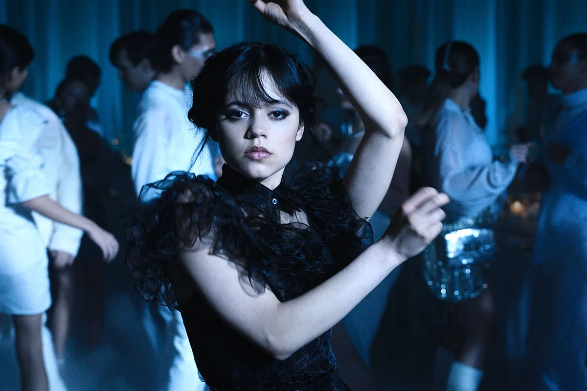 Jenna Ortega as Wednesday in the Netflix series