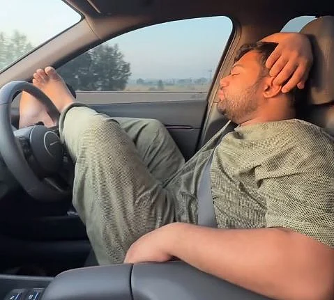 The viral clip drew criticism online, with many slamming the YouTuber’s reckless driving.

