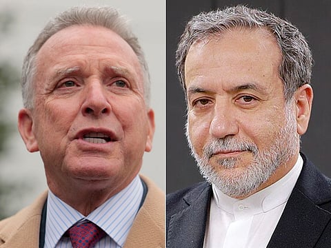 US negotiator Steve Witkoff (left) and Iranian Foreign Minister Abbas Araghchi: The US-Iran talks stretched over five hours, marking the longest meeting between Iranian and US officials since Oman-mediated talks began this month.