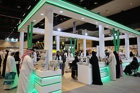 Visitors at Abu Dhabi International book fair.