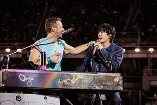 BTS' RM captures Coldplay’s Chris Martin twirling Jin at concert — but ARMY wants Namjin selfie: 'Any time now...'