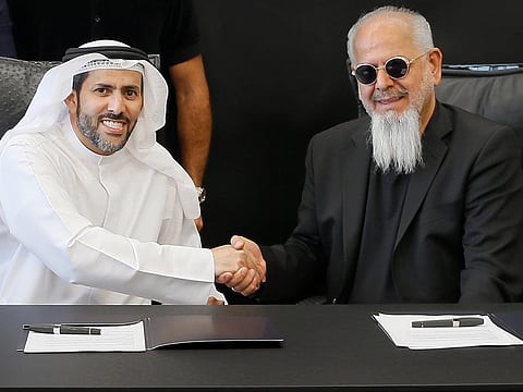 Mansory and Amaal sign landmark real estate partnership in Dubai.  Abdulla Lahej, Chairman - Amaal (left), Kourosh Mansory: Founder & CEO - Mansory.