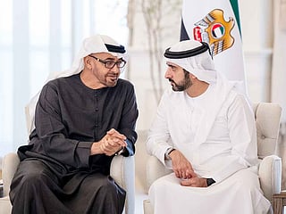 UAE President receives Crown Prince of Dubai and First Deputy Ruler of Dubai