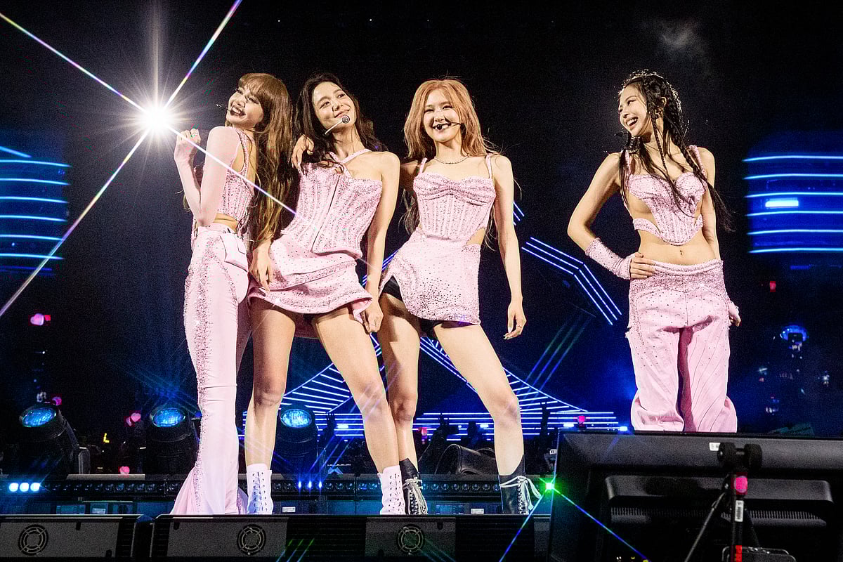 Lisa, Jisoo, Rosé and Jennie of BLACKPINK perform onstage at the 2023 Coachella Valley Music and Arts Festival on April 22, 2023 in Indio, California.