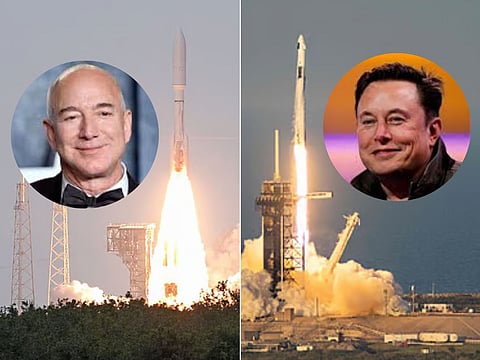 SpaceX’s Elon Musk and Amazon’s Jeff Bezos are at the forefront of building space-based broadband internet service.