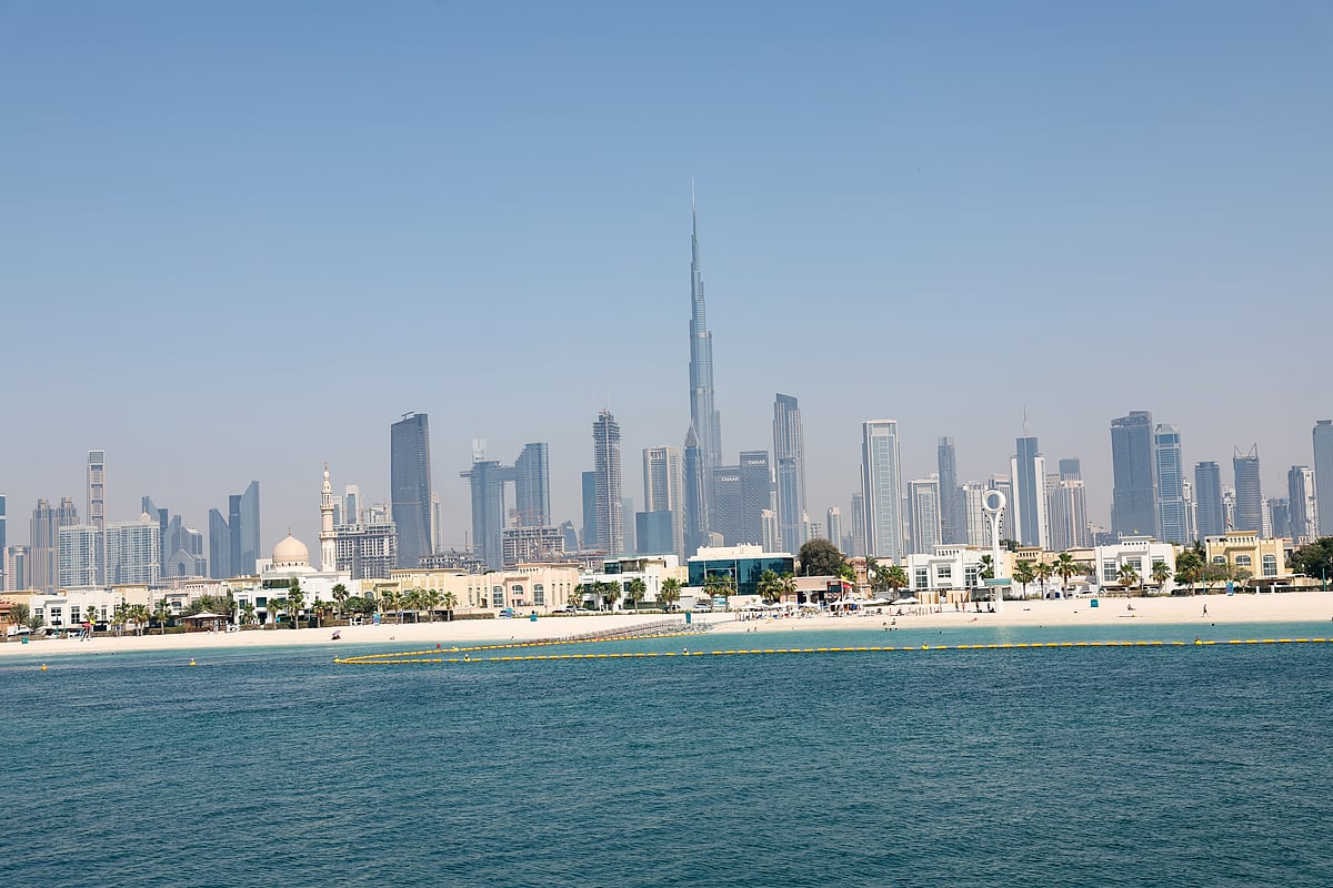 Beach with Dubai skyline. Photo: Virendra Saklani/Gulf News