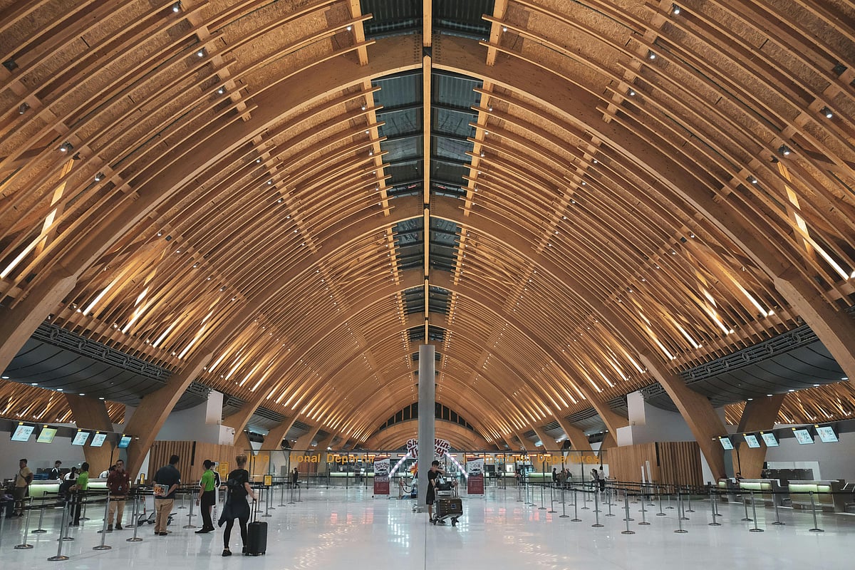 A view of the check-in counters at Mactan-Cebu International Airport in central  Philippines.