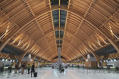 A view of the check-in counters at Mactan-Cebu International Airport in central  Philippines.