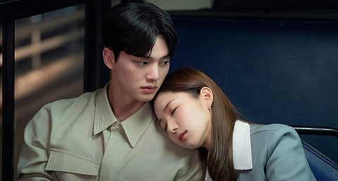 Song Kang and Park Min-young in Forecasting Love and Weather. 