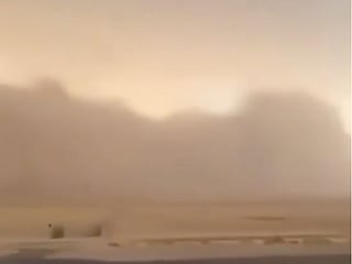 Dust storm disrupts travel in Kuwait as winds top 60 km/hr