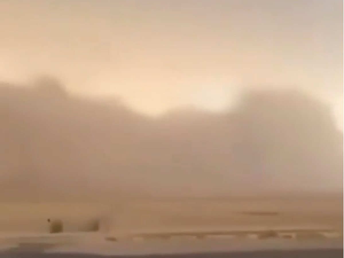 Open roads and highways were particularly affected, as strong gusts whipped up heavy dust clouds across the landscape.
