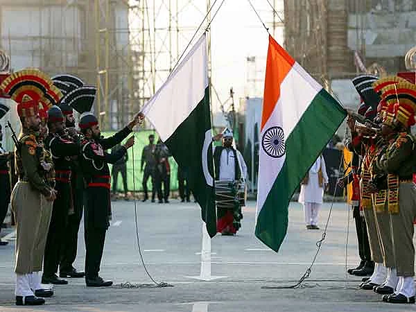 A file photo of soldiers of India and Pakistan at Attari-Wagha border. Pakistani and Indian expats in the UAE have called for peace amid escalating tensions between the two countries. 
