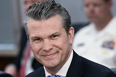 US Secretary of Defenfe Pete Hegseth 