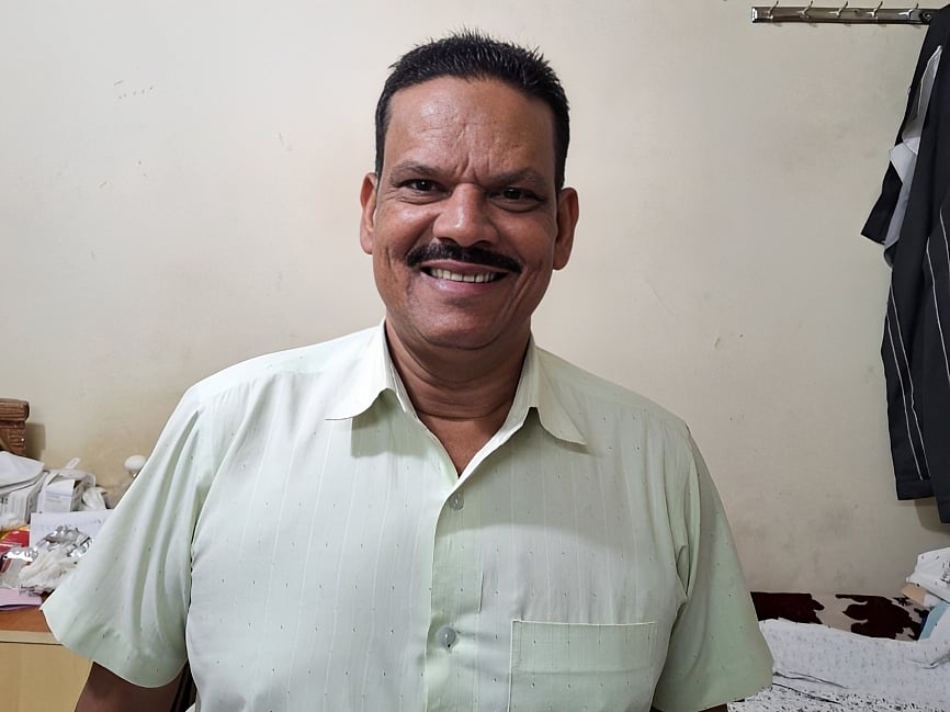 Thajudeen Aliyar Kunju is at his modest accommodation in Hail, Saudi Arabia.