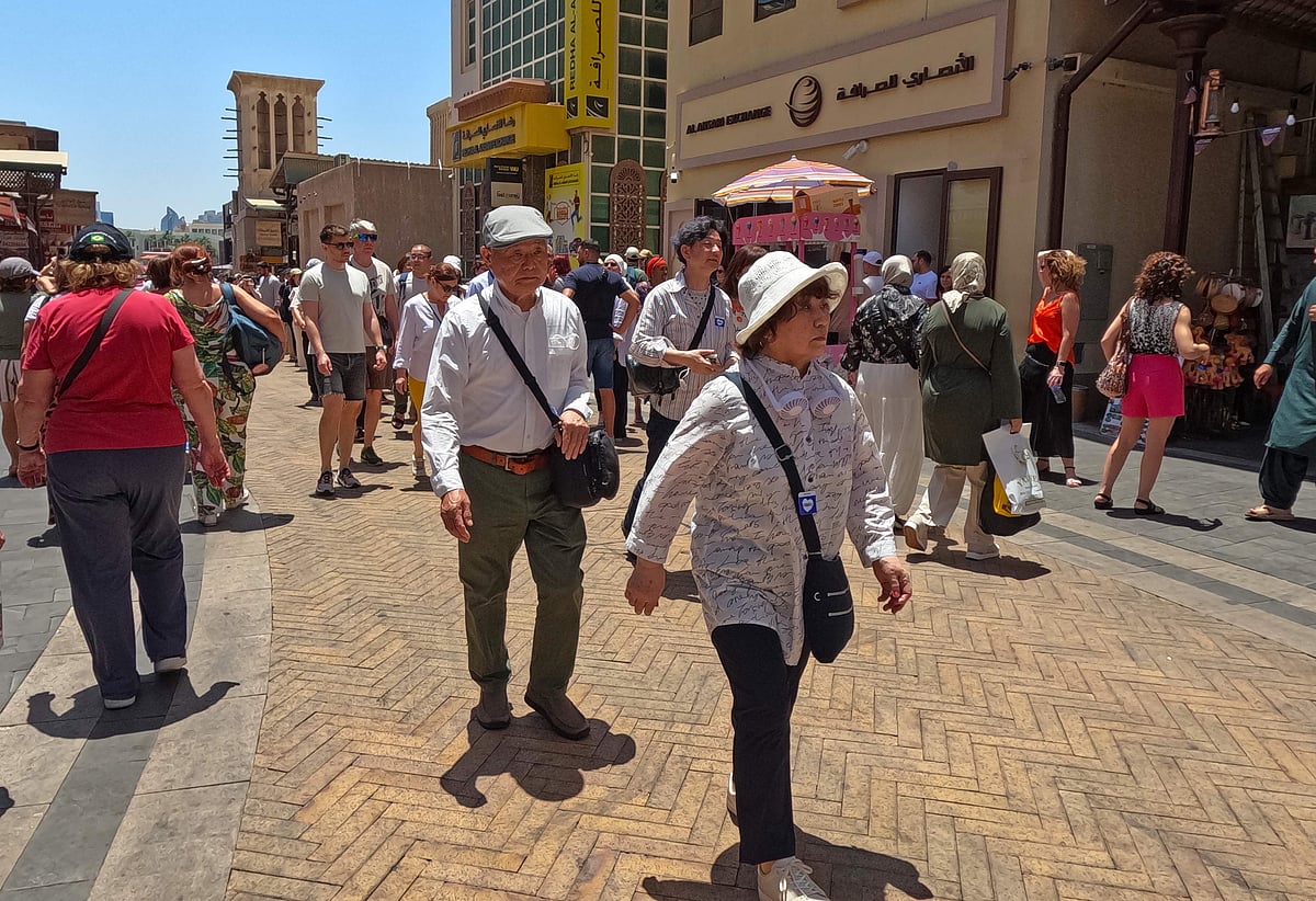 STOCK Tourists in Deira, Dubai