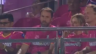 Gareth Southgate was spotted recently cheering for Rajasthan Royals during the match against Kolkata Knight Riders at the iconic Eden Gardens.
