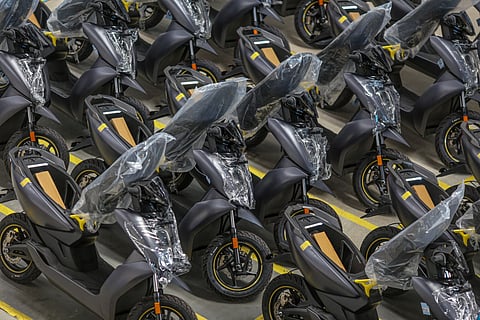 Operations at the Ather Energy manufacturing facility in Hosur, India.