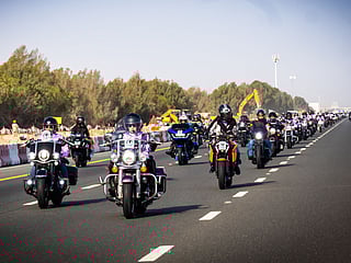 Watch UAE women rev up the streets to celebrate International Female Ride Day