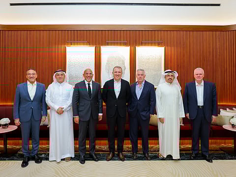 Mahdi Amjad, Founder and Executive Chairman of OMNIYAT GROUP, with members of the Strategic Advisory Board