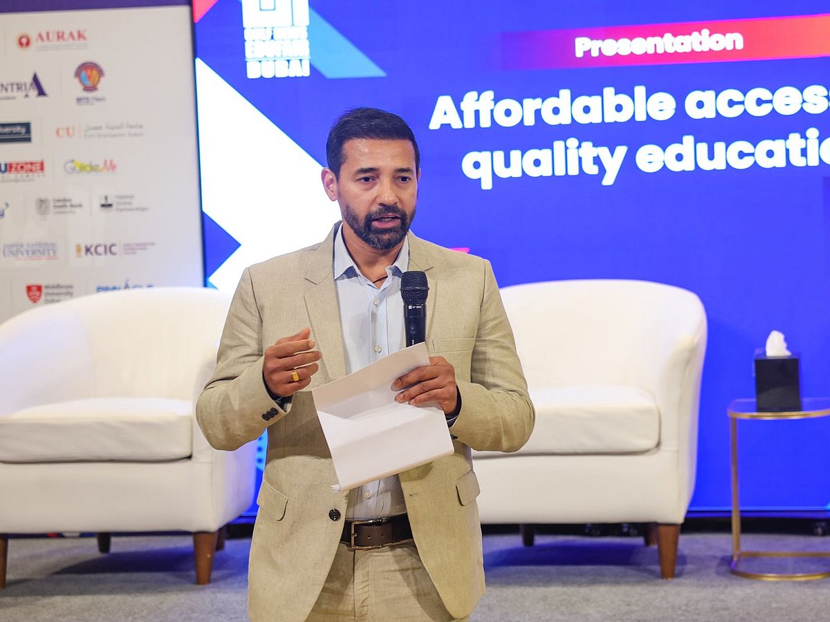Jay Karpe, Country Manager, Med Educare Marketing Management LLC addresses the audience during his session, Affordable Access to Quality Education, on Day 2 of GN Edufair. Stating how affordability should never be a barrier between a bright mind and a bright future, Karpe said, “We can’t talk about quality education without talking about how it’s delivered, how students are empowered, and whether they’re being prepared for real-world challenges"