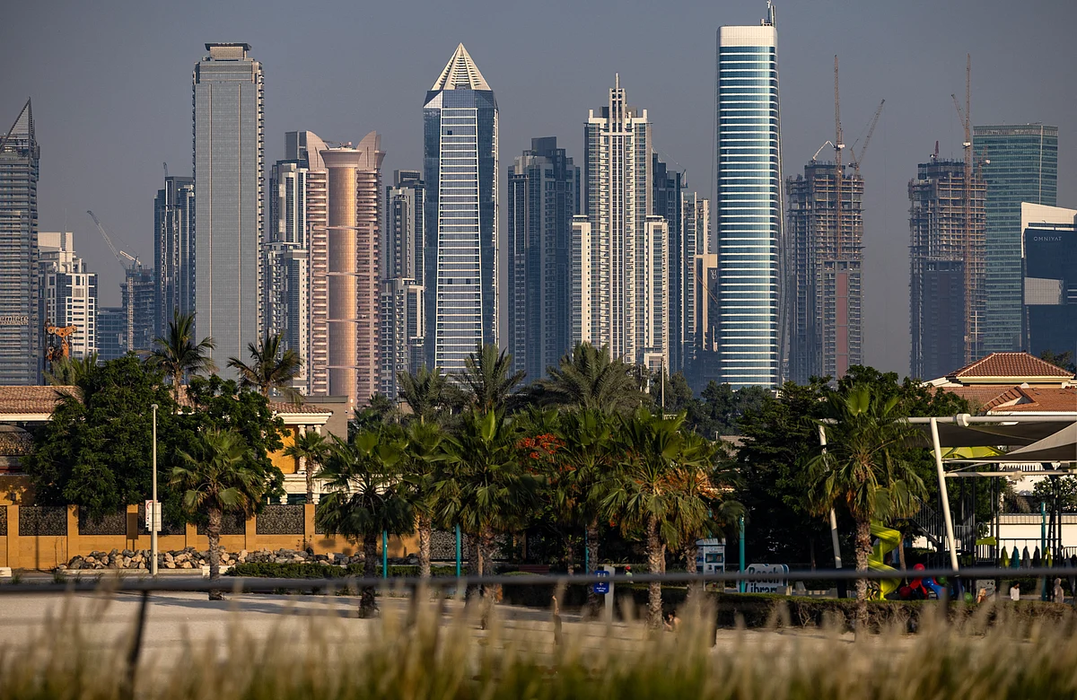 A view of the Dubai skyline, on May 12, 2025.