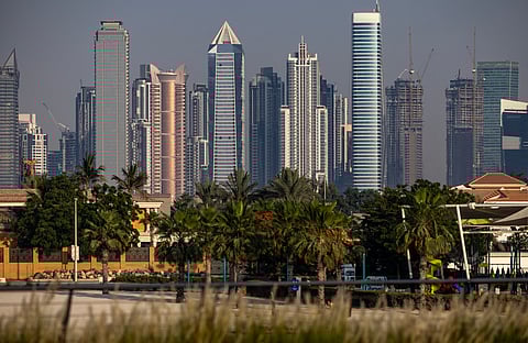 A view of the Dubai skyline, on May 12, 2025.