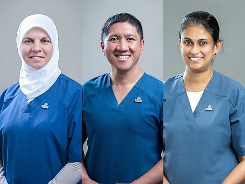Suha Saleh Mustafa Trab, Cyrus Vanz Galido and Vandana Vasudevan
