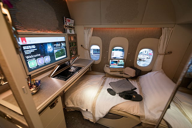 Emirates’ ICE offers 6,500+ on-demand channels in 40+ languages, featuring thousands of hours of movies, TV, music, and podcasts.