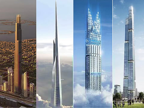 Towering ambition: Many of the skyscrapers currently under-construction are located in the Middle East, redefining the next generation of urban spaces. 