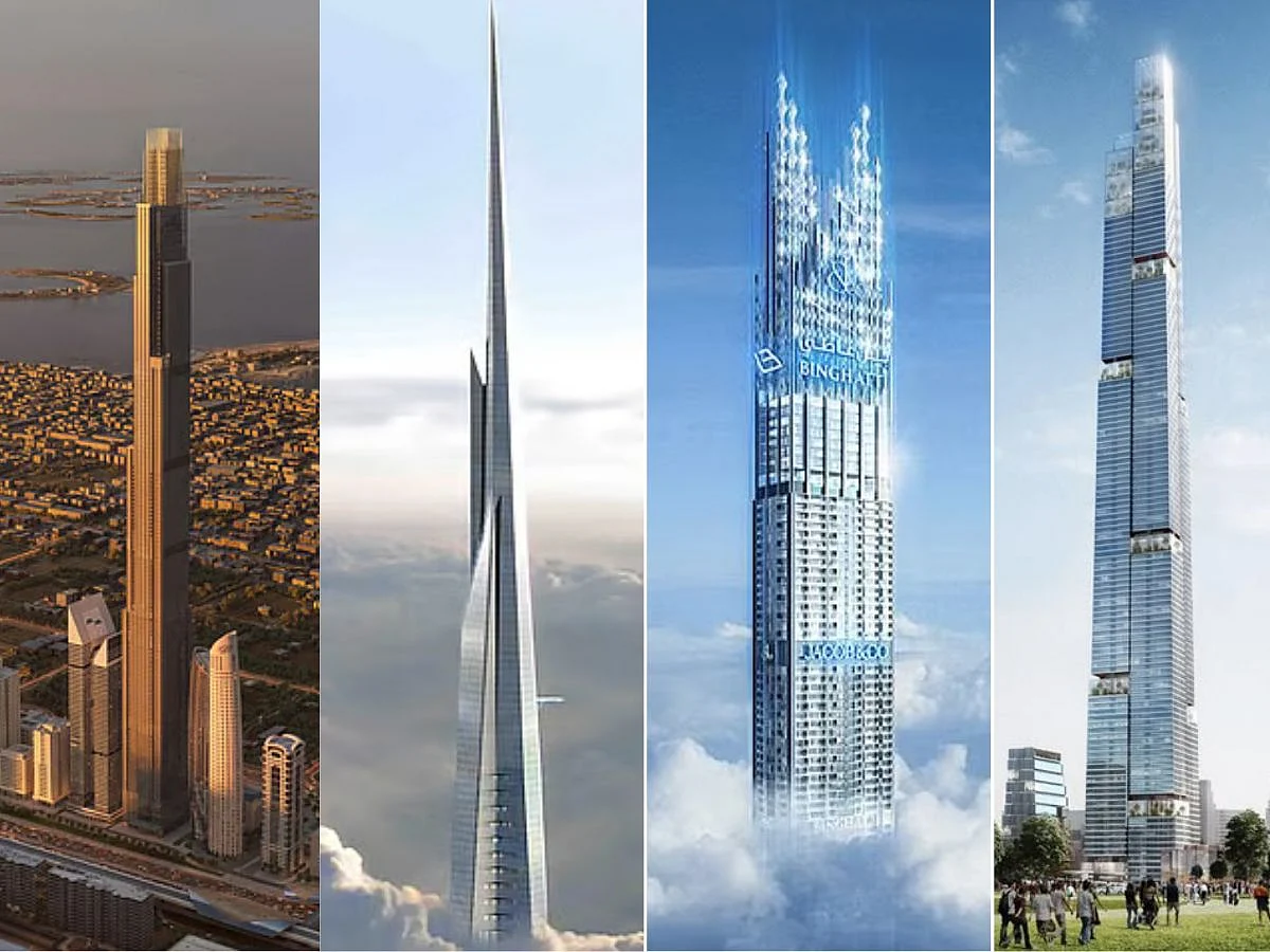 Towering ambition: Many of the skyscrapers currently under-construction are located in the Middle East, redefining the next generation of urban spaces. 