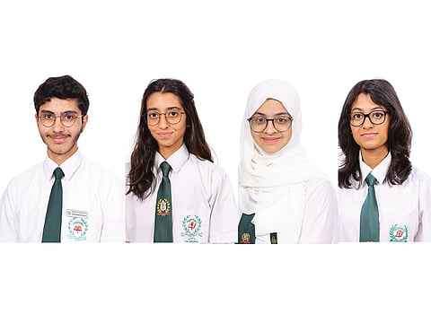 Syed Mohammad Habiburahman (Science Stream and School Topper - 99.4 %), Tania Sarah Binu (Commerce Stream Topper – 99 %),  Rifat Fatema Minazali Merchant (Commerce Stream Topper – 99 %) and Edna Abu Abraham (Humanities Stream Topper – 97.2 %)