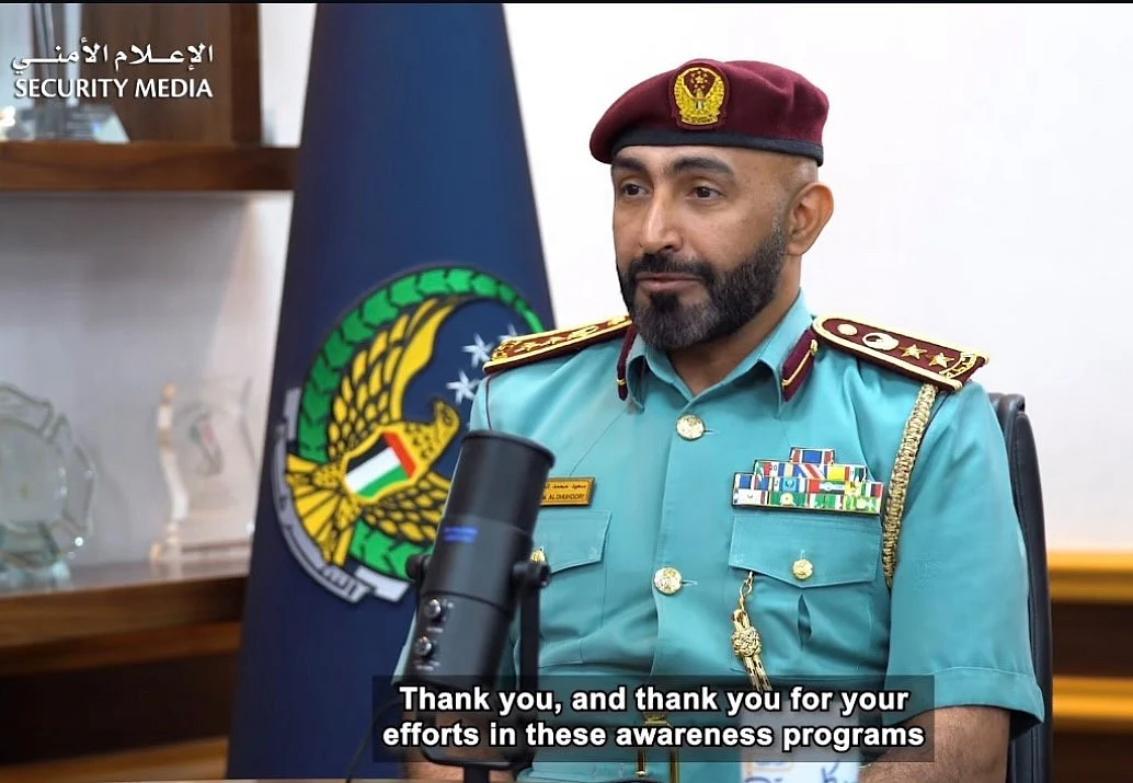 Colonel Dr. Saeed Mohammed Al Dhahouri.  Director of Service Development at the Ministry of Interior