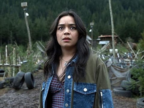 Kaitlyn Santa Juana as Stefanie in "Final Destination: Bloodlines". Plagued by a violent recurring nightmare, college student Stefanie heads home to track down the one person who might be able to break the cycle and save her family from the grisly demise that inevitably awaits them all. “Final Destination Bloodlines” also stars Teo Briones, Richard Harmon, Owen Patrick Joyner, Anna Lore, with Brec Bassinger, and Tony Todd.