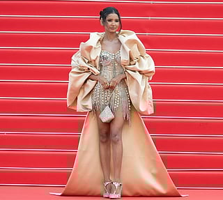 How Indian influencer and Cannes red Carpet star Nancy Taygi sewed her own DIY gown using fabrics from Delhi’s Seelampur stores