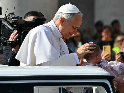 Pope Leo XIV set the tone for his papacy Sunday with a call to stop exploiting nature and marginalising the poor, before an audience including JD Vance and tens of thousands of pilgrims.
