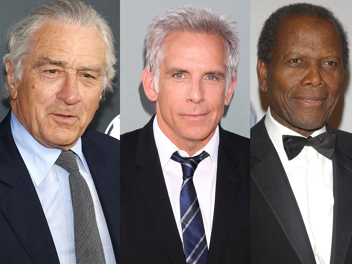 Robert De Niro, Ben Stiller and Sidney Poitier. 