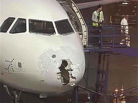 Although no injuries were reported, the aircraft sustained damage to its nose cone, which led the airline to declare the plane as “Aircraft on Ground” (AOG), a status indicating it is temporarily unfit for service due to technical issues.