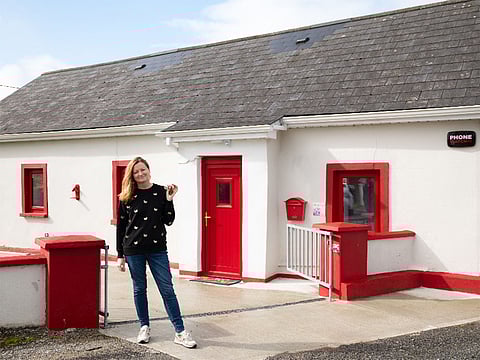 Imelda Collins is offering her charming countryside cottage in County Leitrim, Ireland, to a fortunate winner through an online raffle.