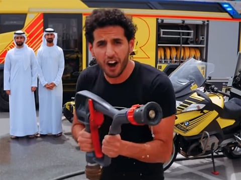 When the system identifies a possible risk, fire trucks, motorcycles, and even firefighting robots are sent to the location — before anyone calls for help.