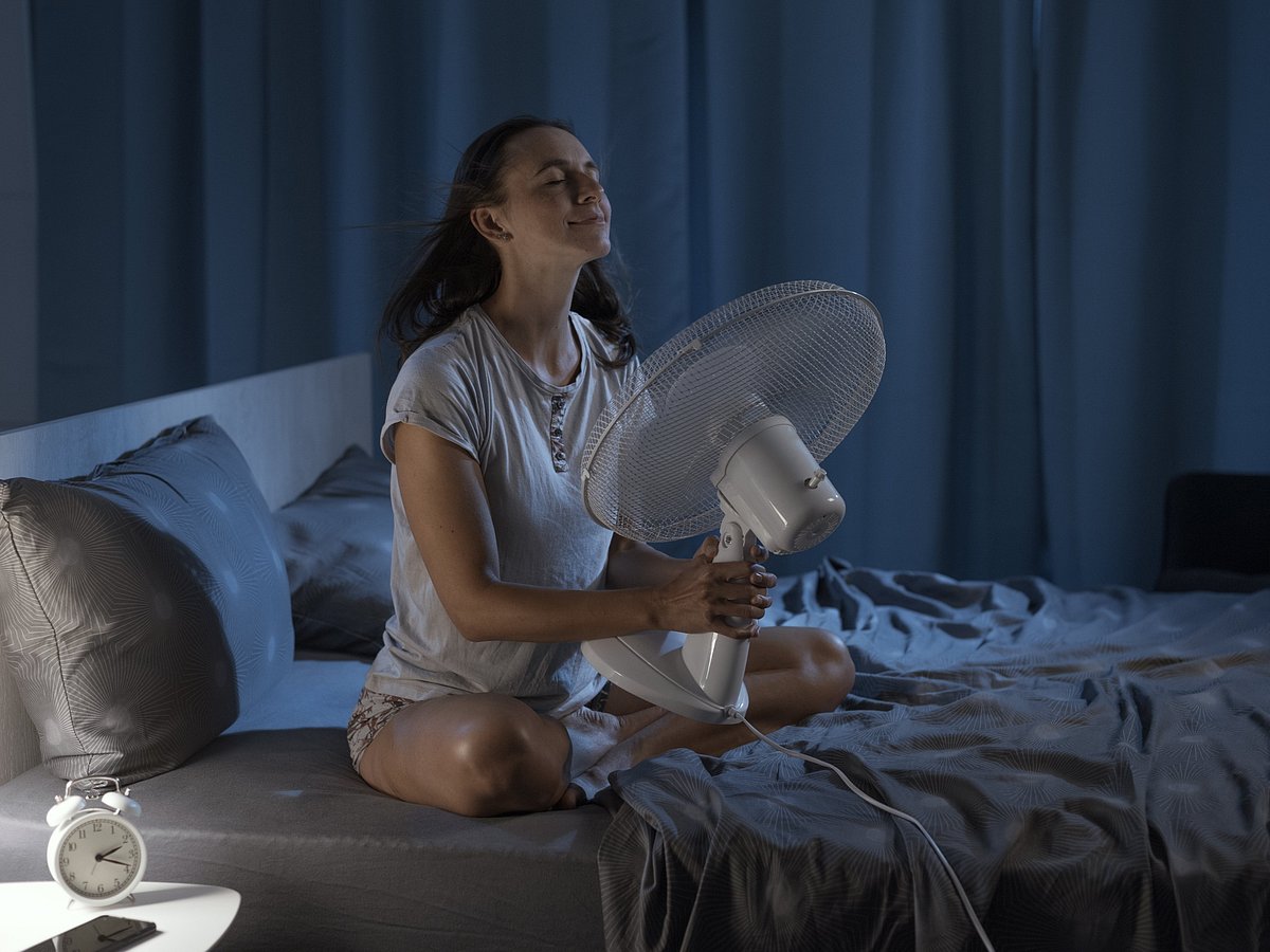 Sleeping with the fan running all night can lead to excessive dryness in the mucous membranes. So, this results in waking up with a sore throat or dry nasal passages.”