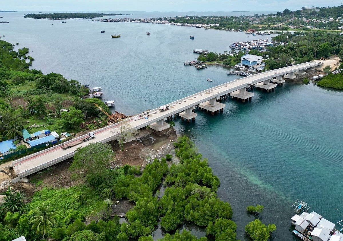 Island hopping: The Nalil-Sikkiat Bridge No. 1 linking two islands in Tawi-Tawi, the Philippines' southern-most province is nearly complete, expected to open in July.