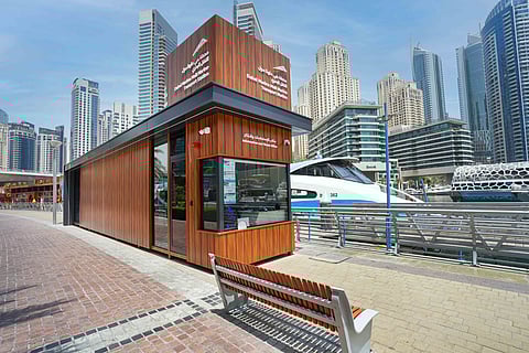 RTA unveils air-conditioned marine transport stations in Dubai Marina