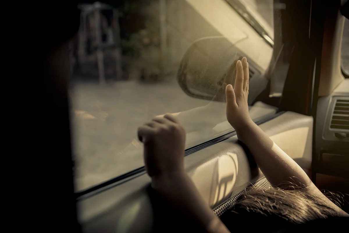 Child locked inside car