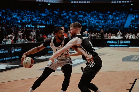 Dubai Basketball edged out seven-time ABA League champions Partizan Mozzart Bet in Game 2 of the semi-finals – winning the pivotal clash 100:95 in the final five minutes of overtime.